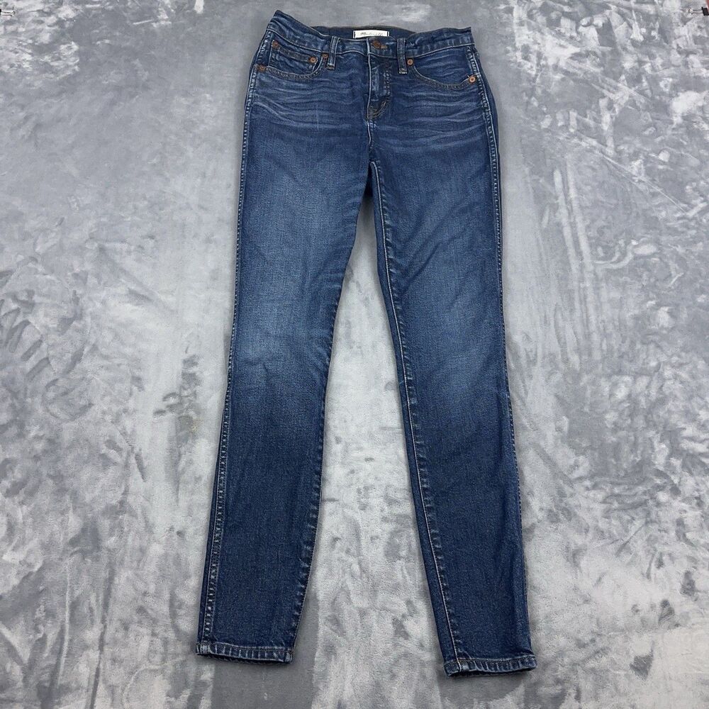 Madewell Jeans Womens Size 26 Blue Medium Wash 9” High Rise Skinny Stretch